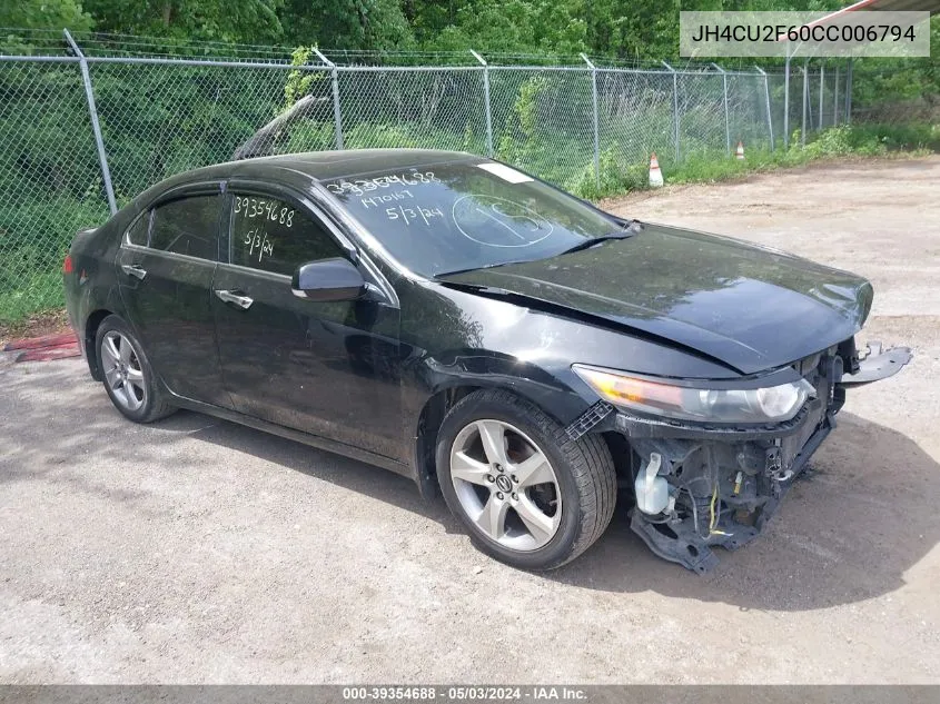 JH4CU2F60CC006794 2012 Acura Tsx 2.4