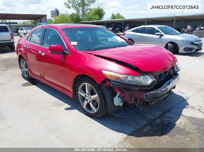 JH4CU2F87CC012643 2012 Acura Tsx 2.4