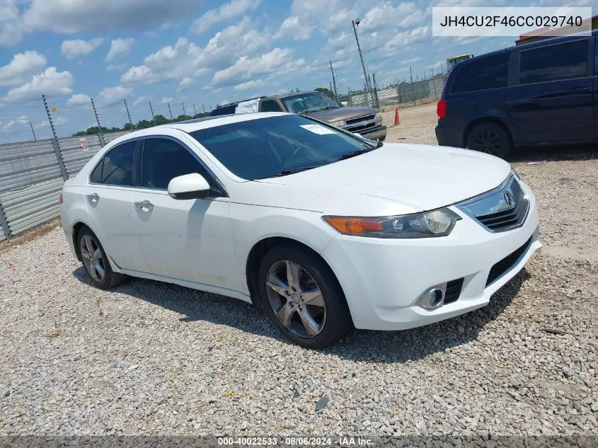 JH4CU2F46CC029740 2012 Acura Tsx 2.4