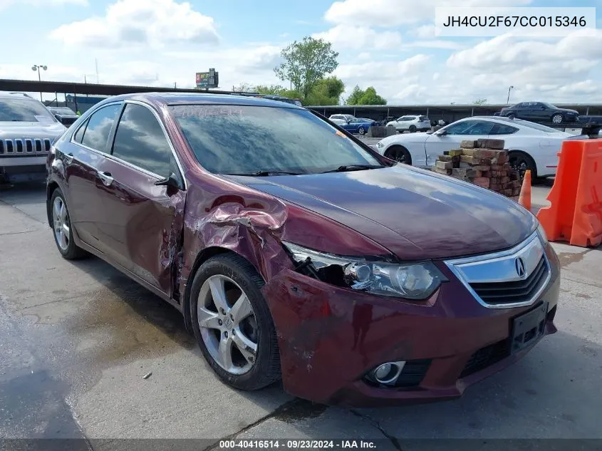 JH4CU2F67CC015346 2012 Acura Tsx Tech