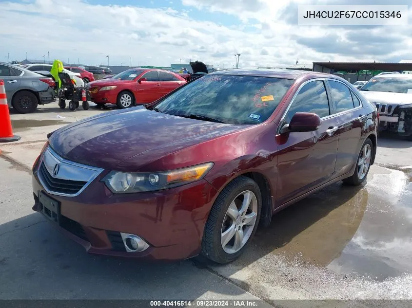 JH4CU2F67CC015346 2012 Acura Tsx Tech