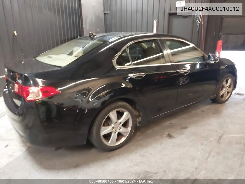 JH4CU2F4XCC010012 2012 Acura Tsx 2.4