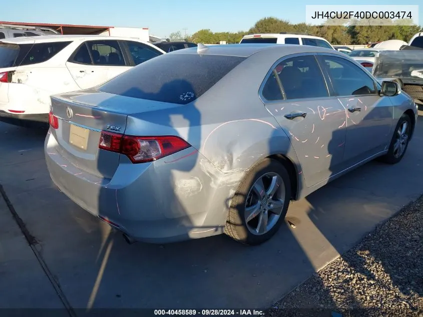 JH4CU2F40DC003474 2013 Acura Tsx