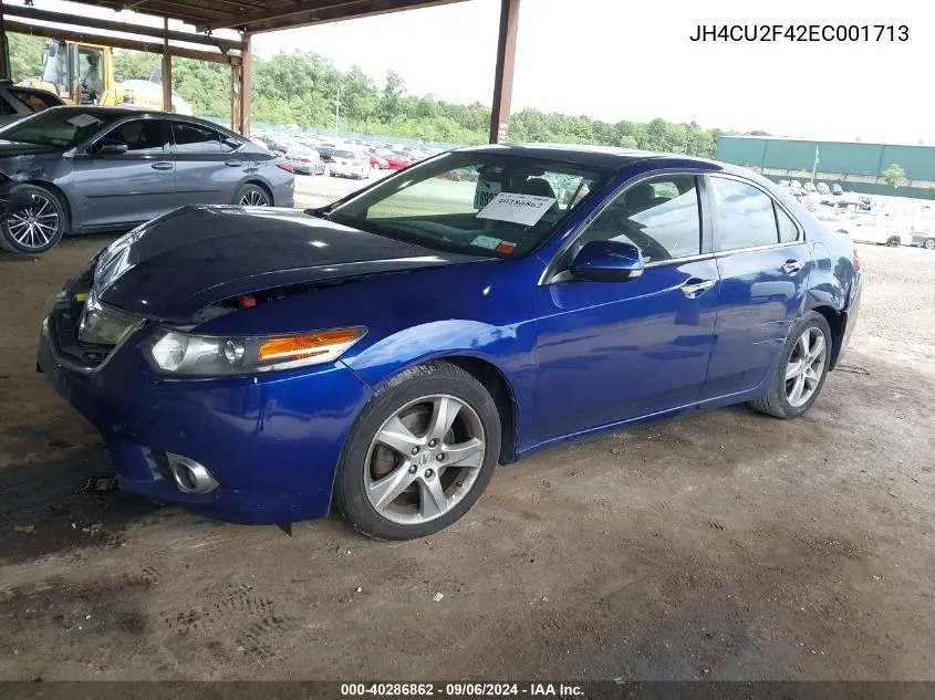 2014 Acura Tsx 2.4 VIN: JH4CU2F42EC001713 Lot: 40286862