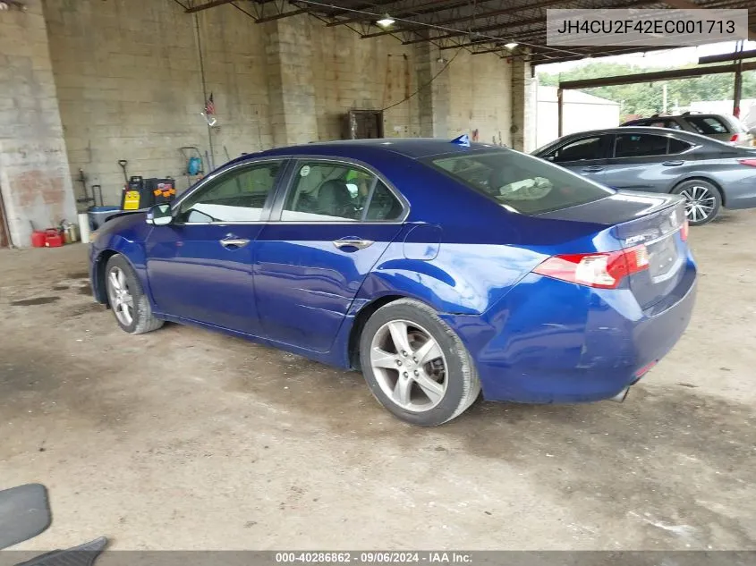 2014 Acura Tsx 2.4 VIN: JH4CU2F42EC001713 Lot: 40286862