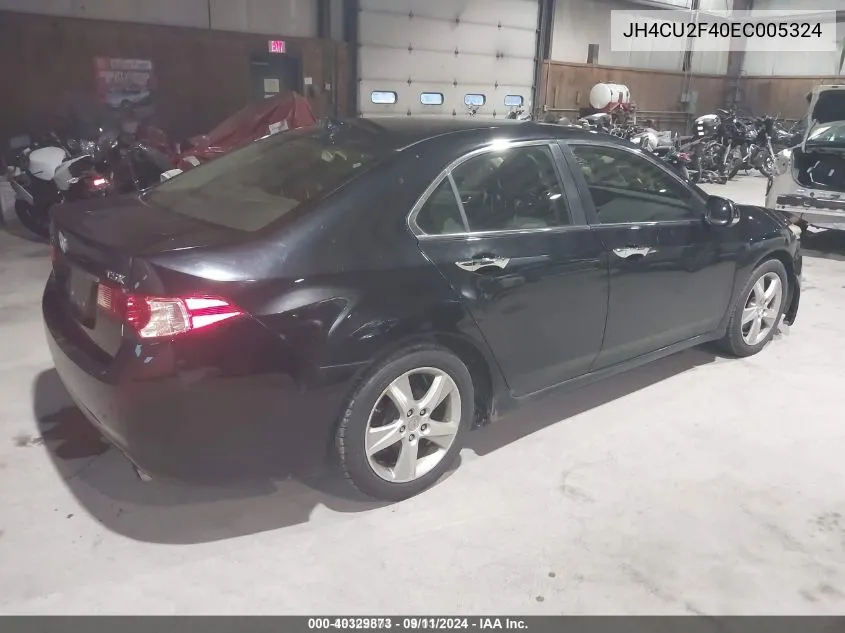 2014 Acura Tsx 2.4 VIN: JH4CU2F40EC005324 Lot: 40329873