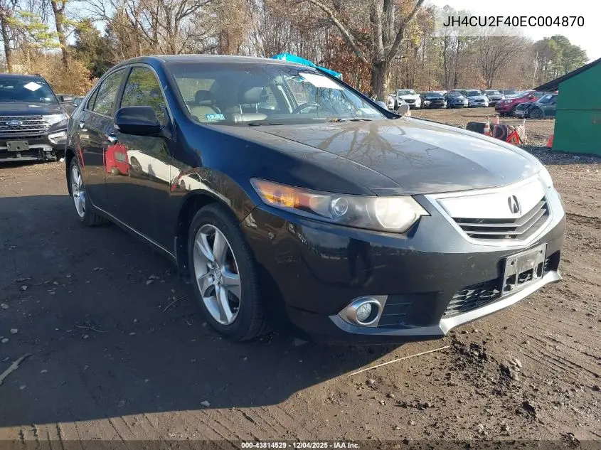 JH4CU2F40EC004870 2014 Acura Tsx 2.4