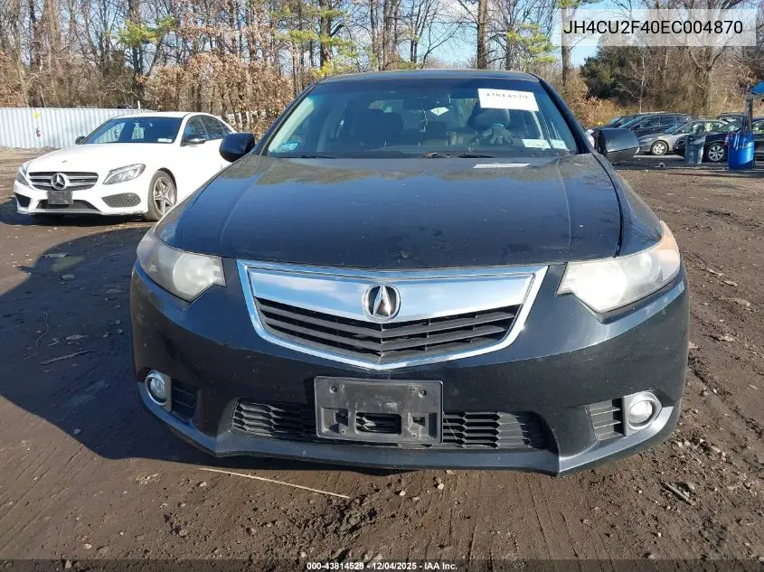 JH4CU2F40EC004870 2014 Acura Tsx 2.4
