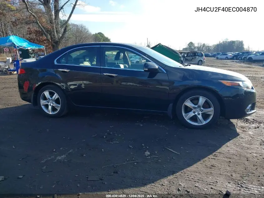 JH4CU2F40EC004870 2014 Acura Tsx 2.4