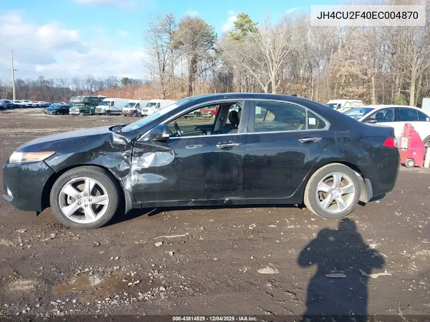 JH4CU2F40EC004870 2014 Acura Tsx 2.4