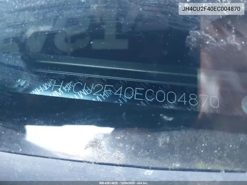 JH4CU2F40EC004870 2014 Acura Tsx 2.4
