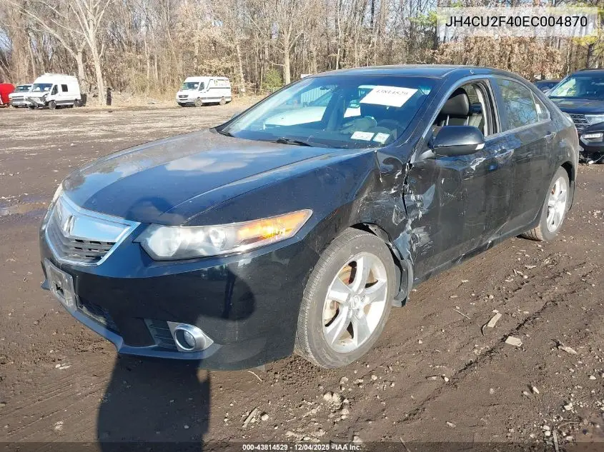 JH4CU2F40EC004870 2014 Acura Tsx 2.4