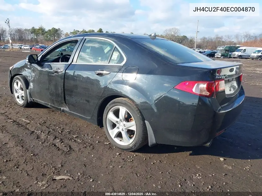 JH4CU2F40EC004870 2014 Acura Tsx 2.4