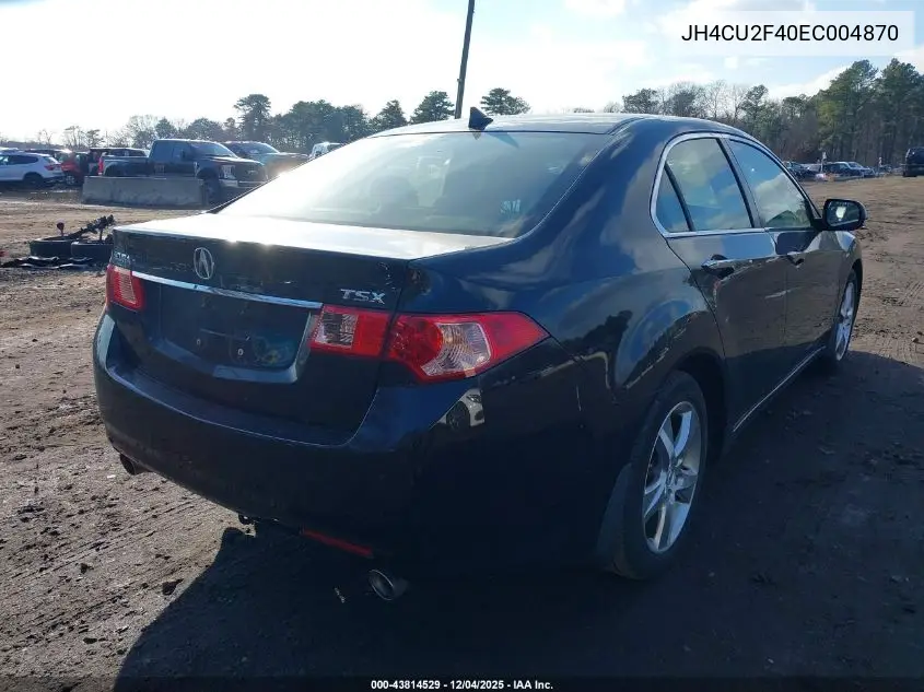 JH4CU2F40EC004870 2014 Acura Tsx 2.4
