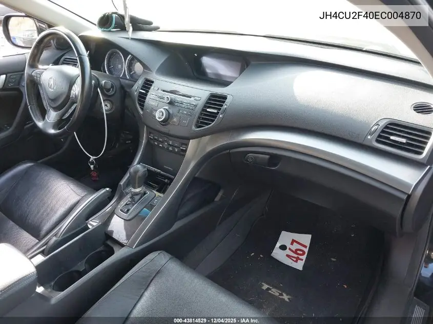 JH4CU2F40EC004870 2014 Acura Tsx 2.4