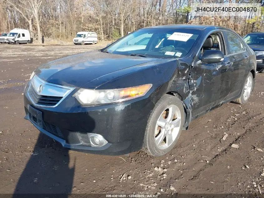 JH4CU2F40EC004870 2014 Acura Tsx 2.4