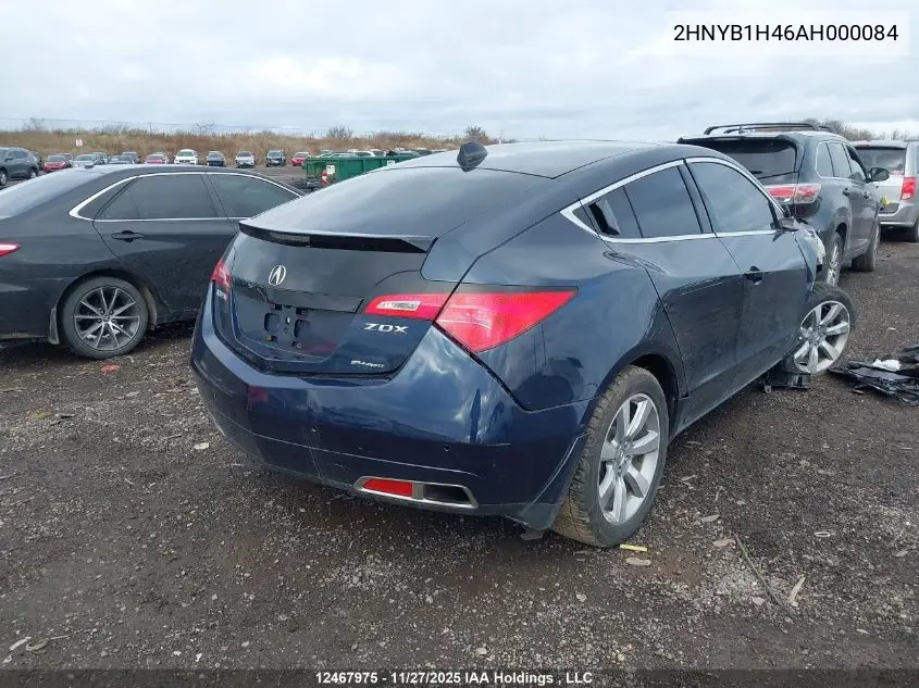 2HNYB1H46AH000084 2010 Acura Zdx Technology