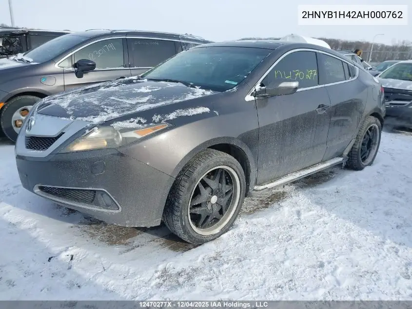2HNYB1H42AH000762 2010 Acura Zdx Technology
