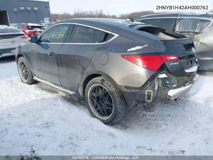 2HNYB1H42AH000762 2010 Acura Zdx Technology