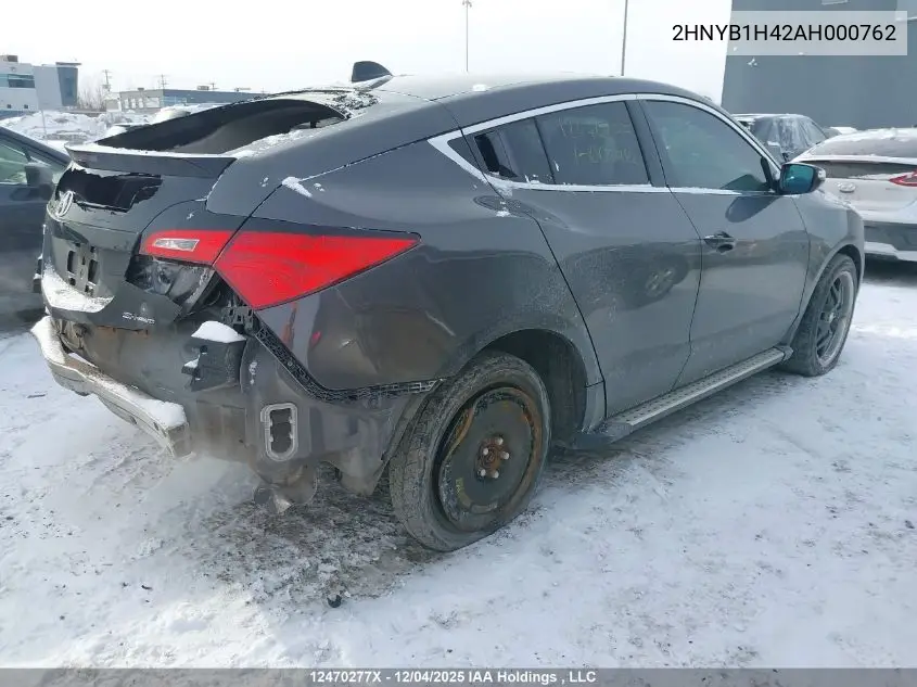 2HNYB1H42AH000762 2010 Acura Zdx Technology