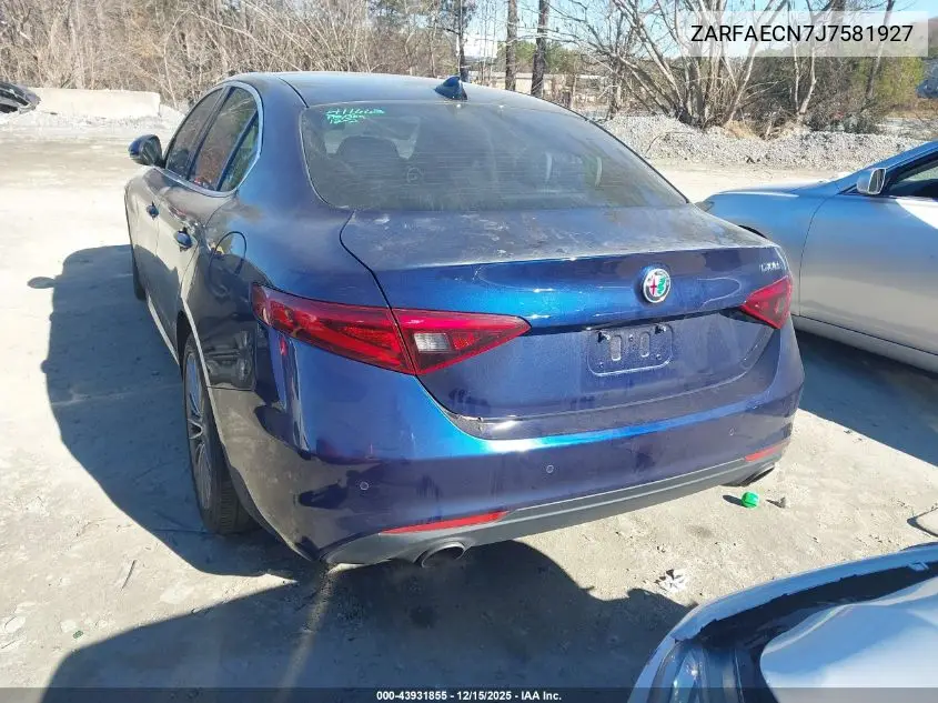 ZARFAECN7J7581927 2018 Alfa Romeo Giulia Ti Lusso Rwd