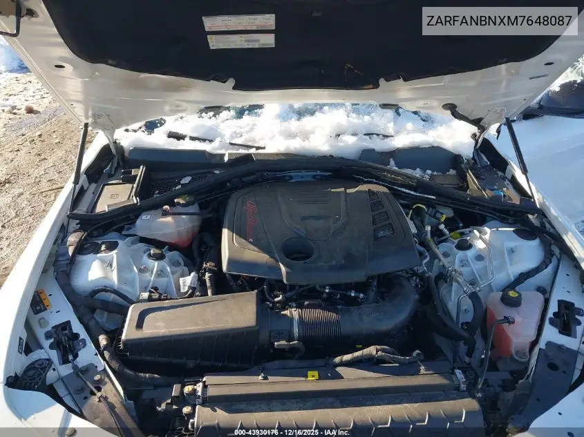 ZARFANBNXM7648087 2021 Alfa Romeo Giulia Ti Awd