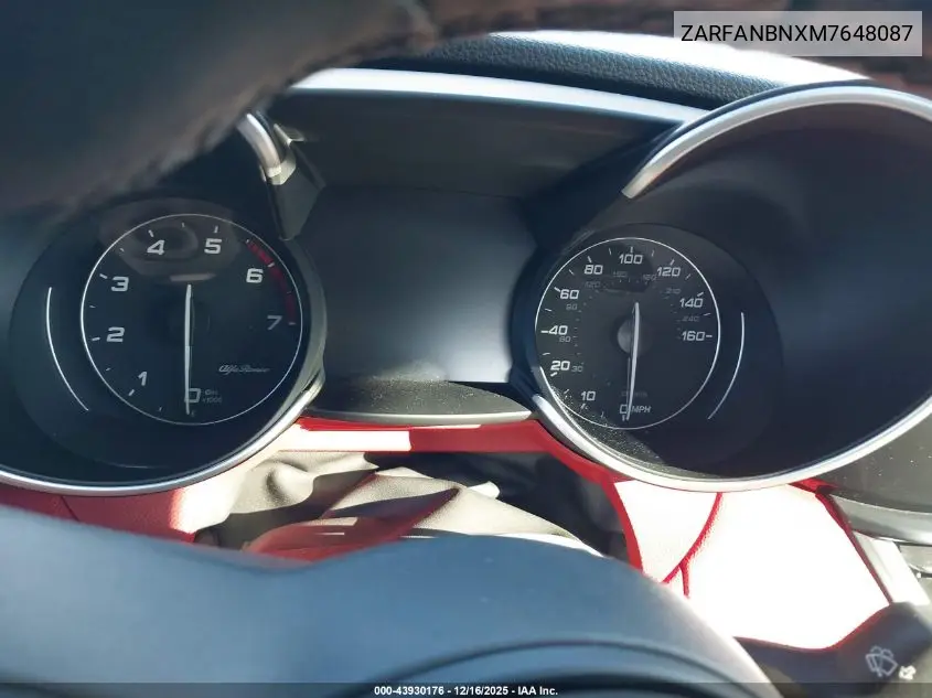 ZARFANBNXM7648087 2021 Alfa Romeo Giulia Ti Awd