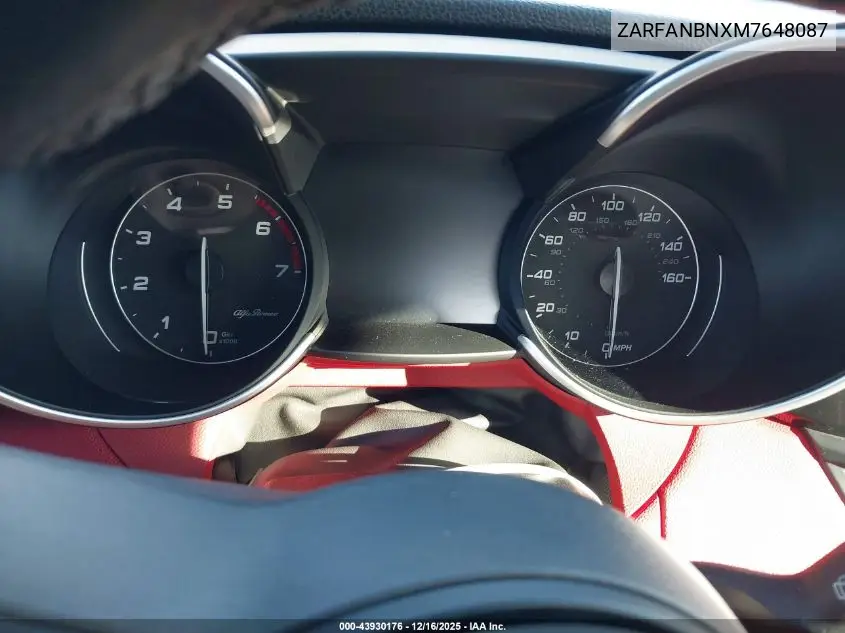 ZARFANBNXM7648087 2021 Alfa Romeo Giulia Ti Awd