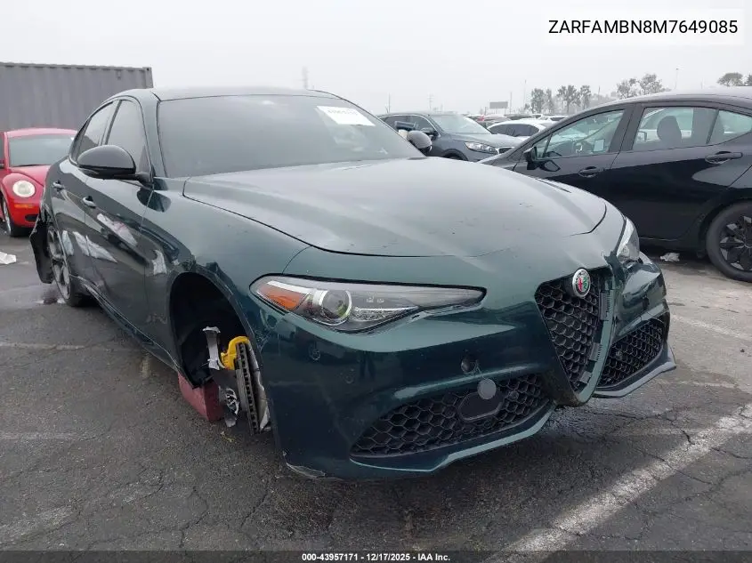 ZARFAMBN8M7649085 2021 Alfa Romeo Giulia Ti Sport Rwd
