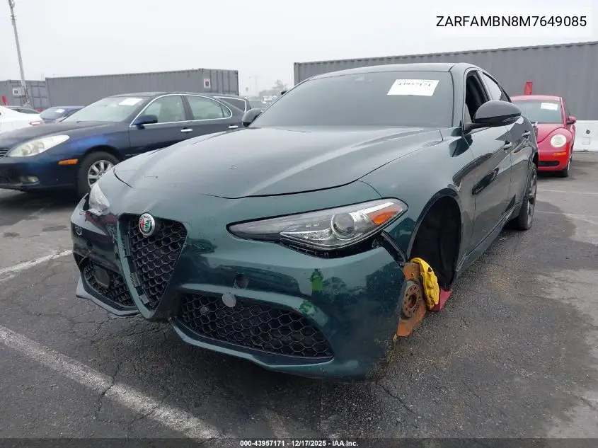 ZARFAMBN8M7649085 2021 Alfa Romeo Giulia Ti Sport Rwd