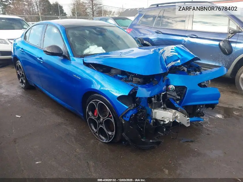 ZARFANBN0R7678402 2024 Alfa Romeo Giulia Veloce Awd