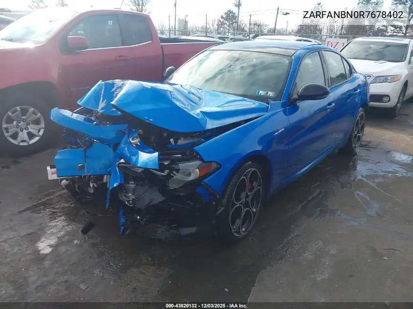 ZARFANBN0R7678402 2024 Alfa Romeo Giulia Veloce Awd
