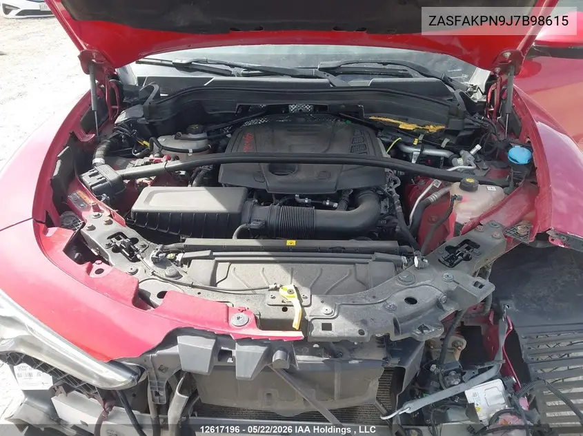 2018 Alfa Romeo Stelvio VIN: ZASFAKPN9J7B98615 Lot: 12617196