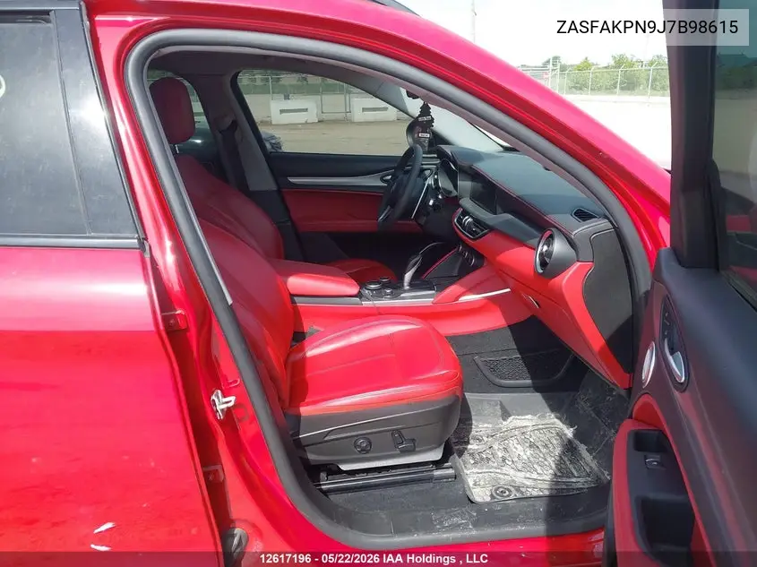 2018 Alfa Romeo Stelvio VIN: ZASFAKPN9J7B98615 Lot: 12617196