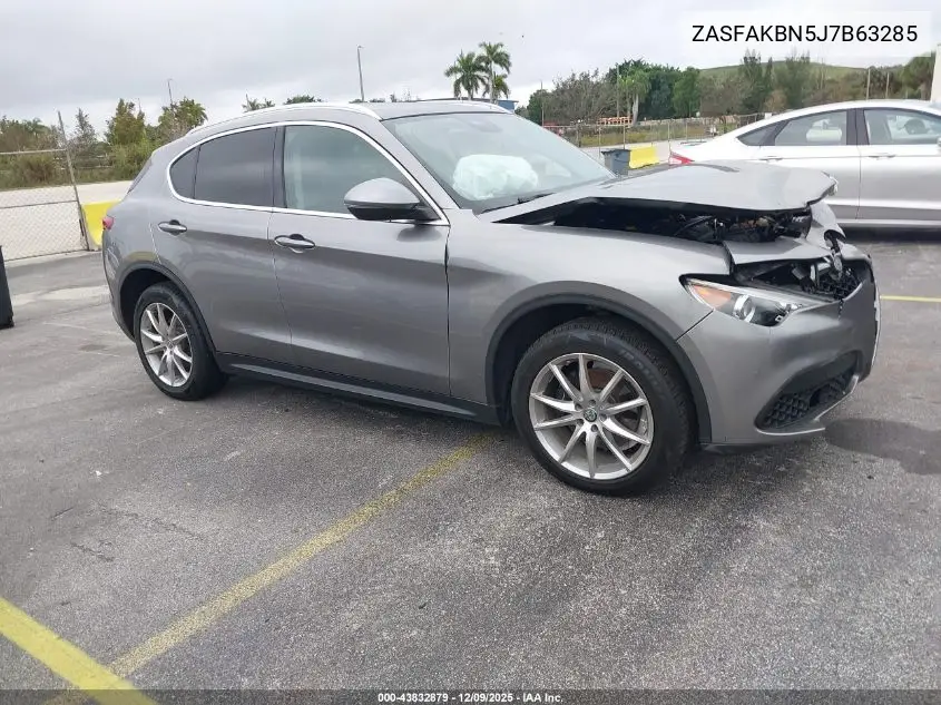 ZASFAKBN5J7B63285 2018 Alfa Romeo Stelvio Ti Awd