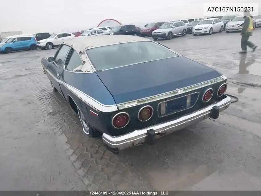 A7C167N150231 1977 American Motors Matador Barcelona