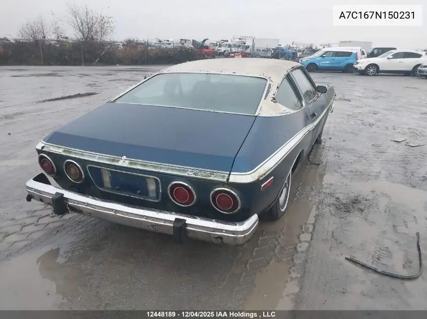 A7C167N150231 1977 American Motors Matador Barcelona