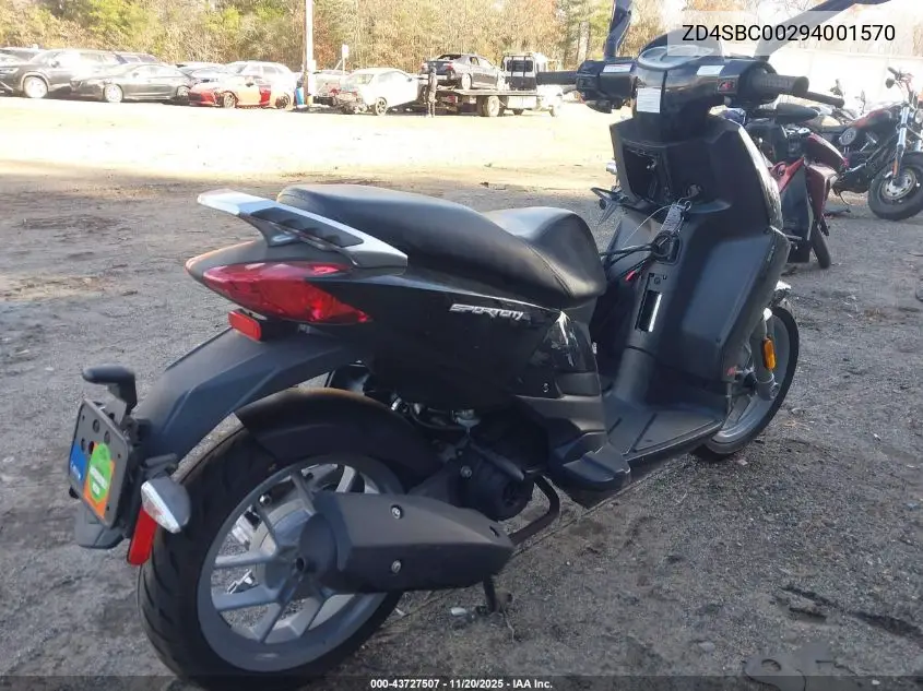 ZD4SBC00294001570 2009 Aprilia Sportcity One 50