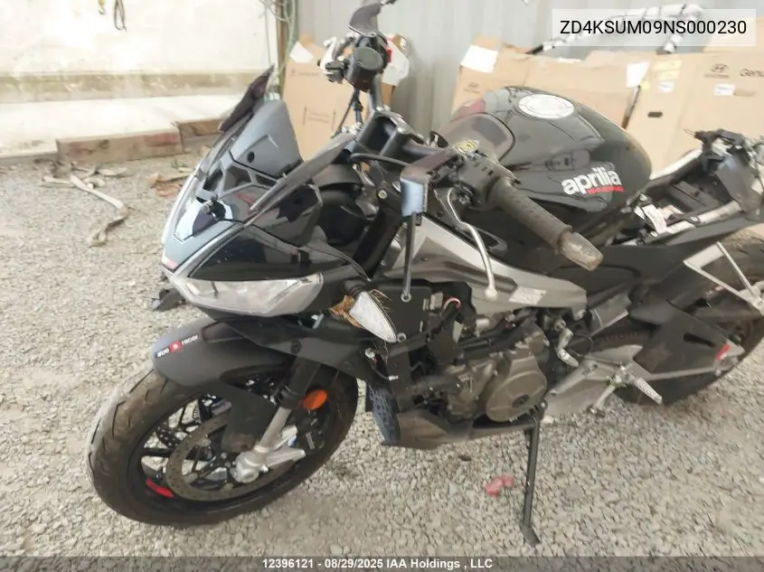 ZD4KSUM09NS000230 2022 Aprilia Tuono 660 Factory