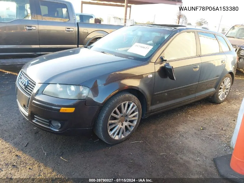 WAUNF78P06A153380 2006 Audi A3 2.0T