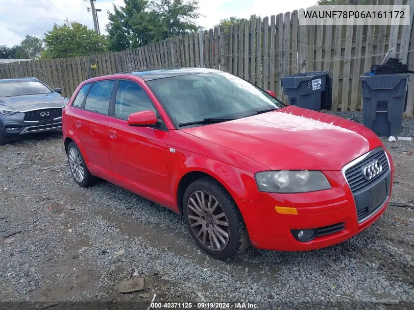 WAUNF78P06A161172 2006 Audi A3 2.0T