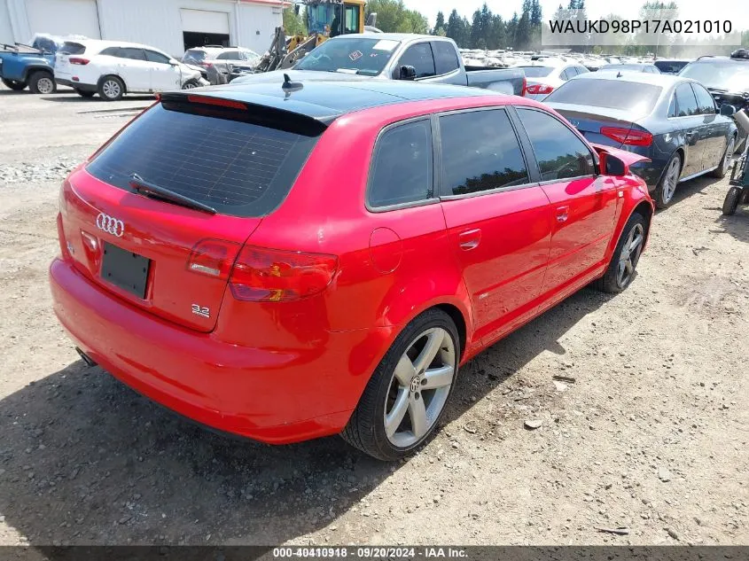 WAUKD98P17A021010 2007 Audi A3 3.2