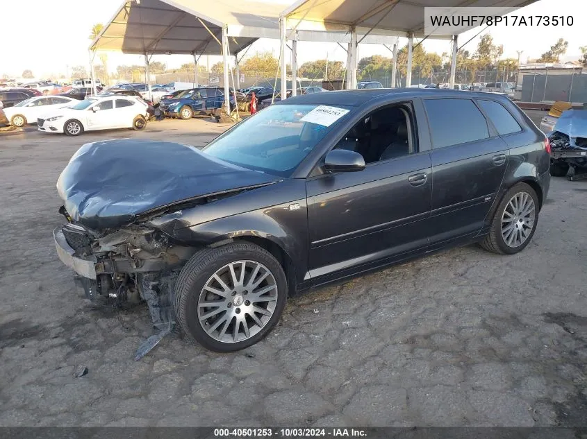 WAUHF78P17A173510 2007 Audi A3 2.0T