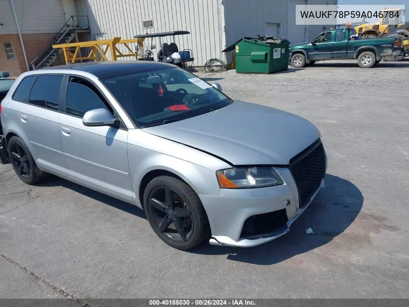 2009 Audi A3 2.0T VIN: WAUKF78P59A046784 Lot: 40185030