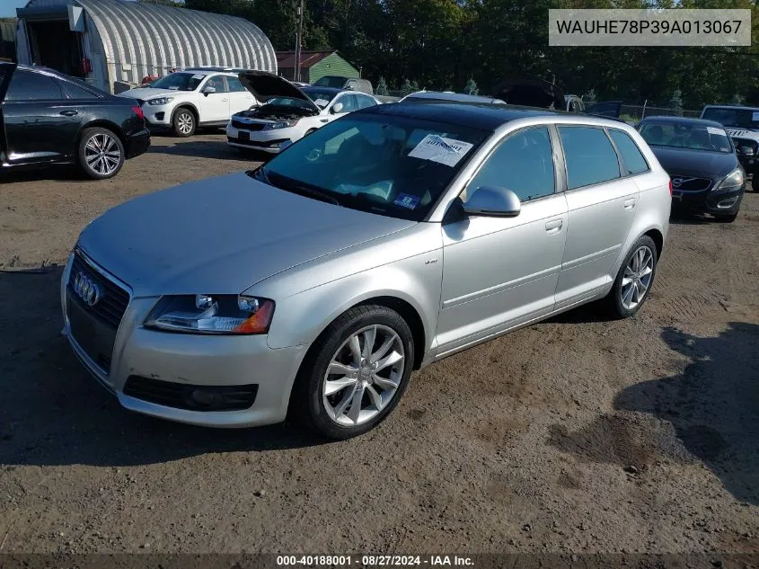 WAUHE78P39A013067 2009 Audi A3 2.0T