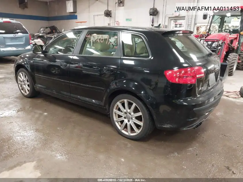 WAUMFAFM1AA011453 2010 Audi A3 2.0T Premium