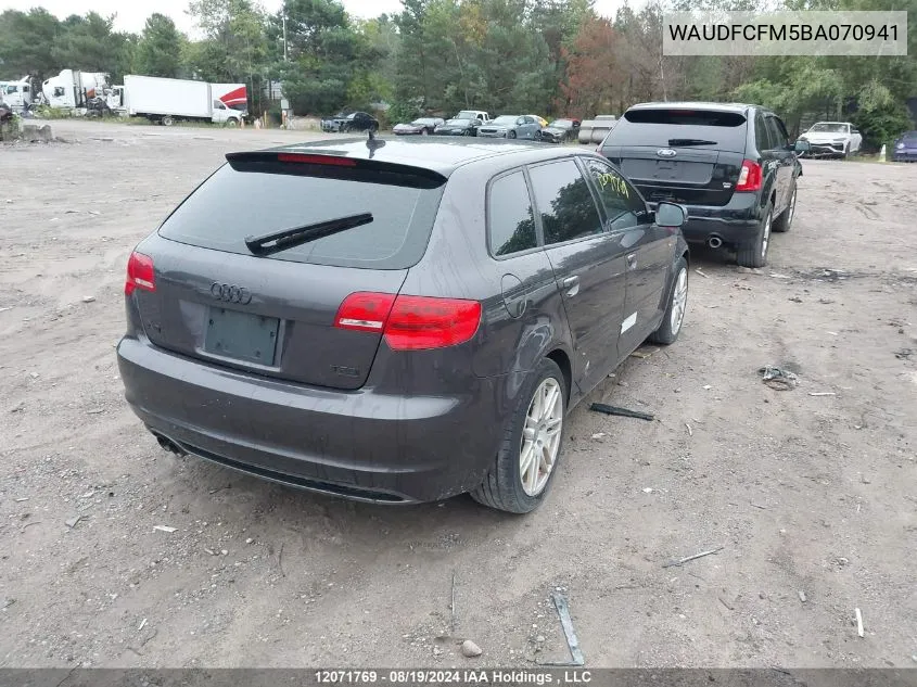 WAUDFCFM5BA070941 2011 Audi A3