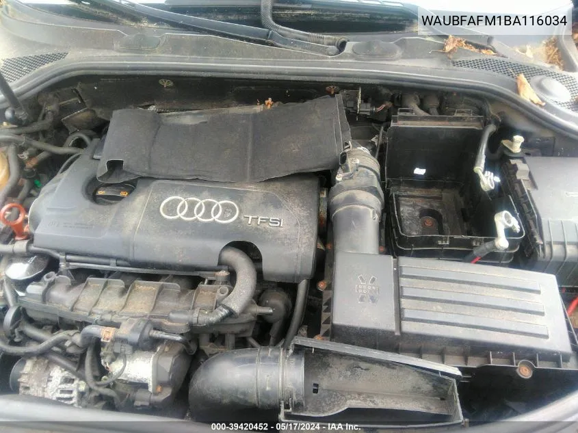 WAUBFAFM1BA116034 2011 Audi A3 2.0T Premium