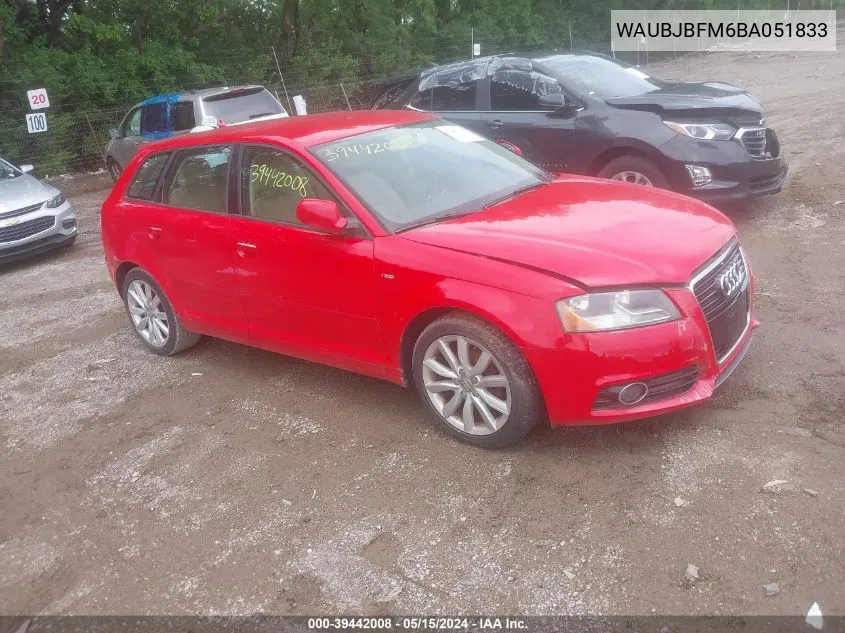 2011 Audi A3 2.0 Tdi Premium VIN: WAUBJBFM6BA051833 Lot: 39442008