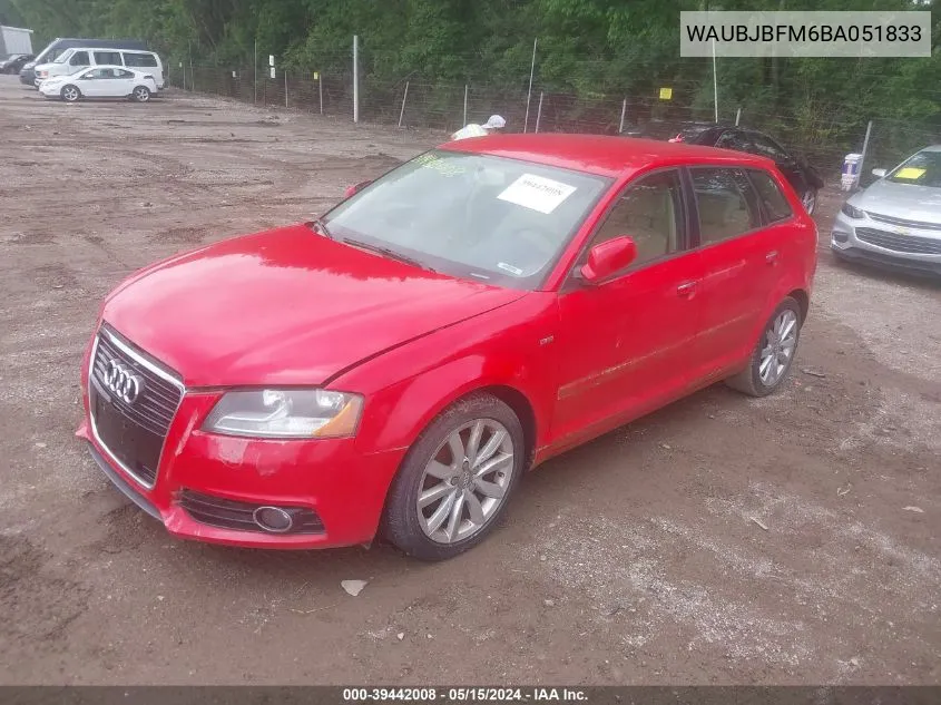 WAUBJBFM6BA051833 2011 Audi A3 2.0 Tdi Premium